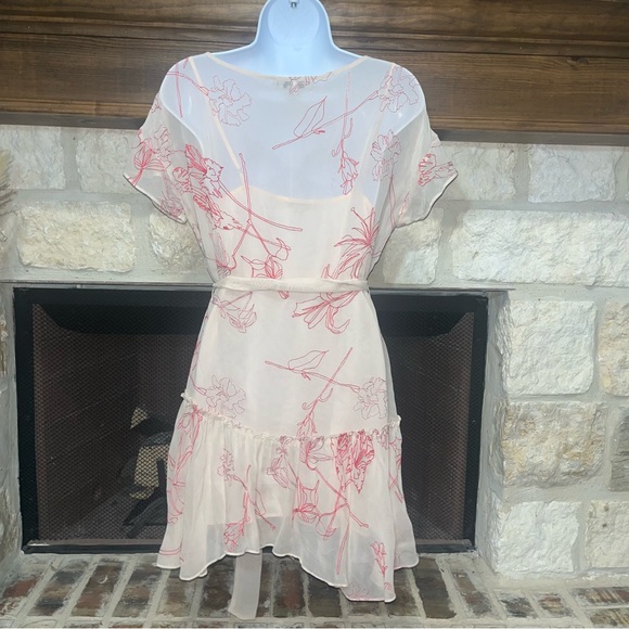 All Saints Sara Verity Sheer Asymmetrical Dress - Picture 6 of 15